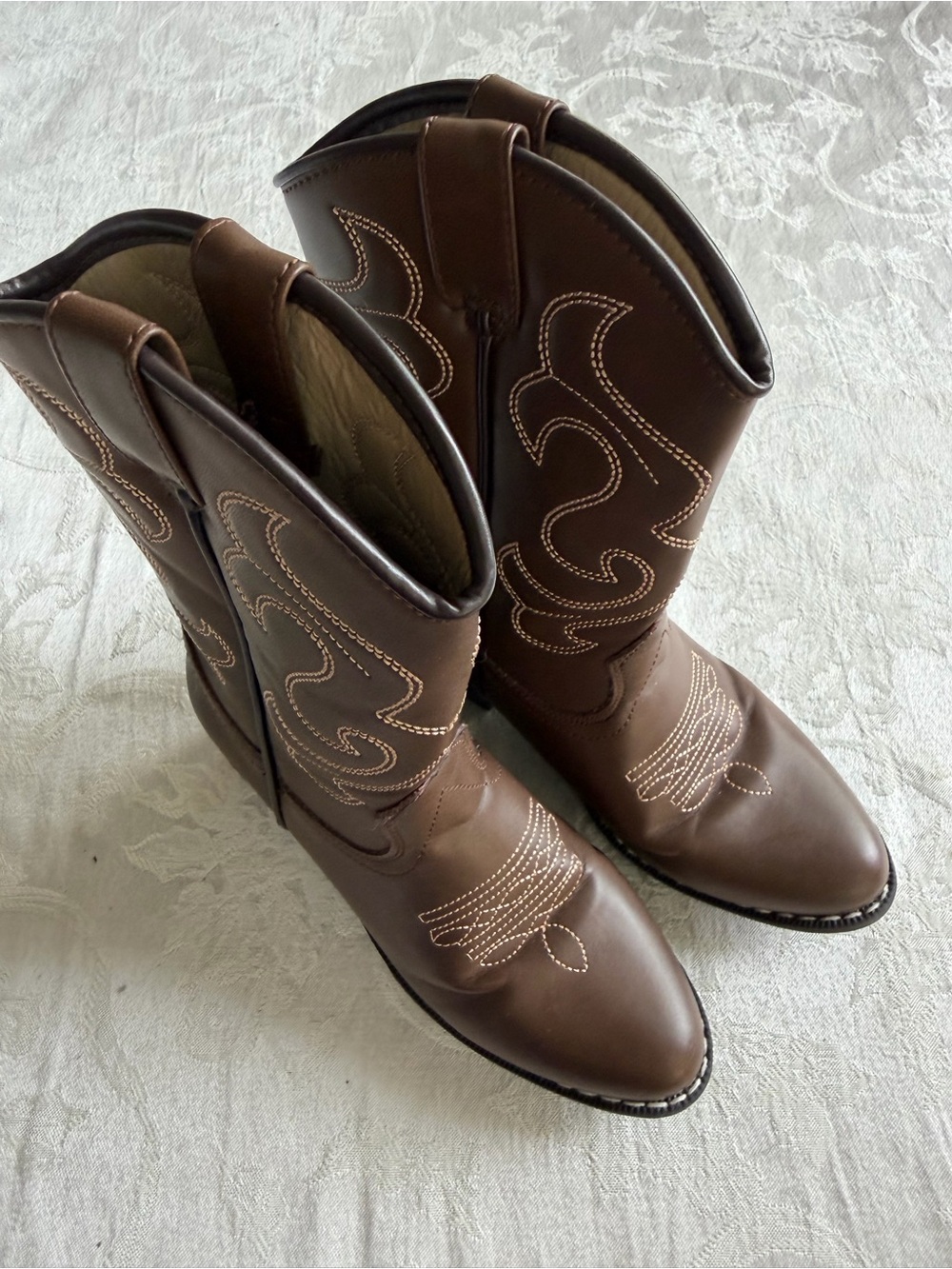 Canyon Trails Brown Western Cowboy Boots Little Kid Size 12 7T CT-101-BRN